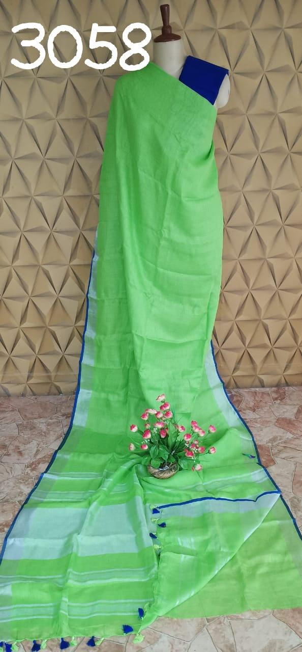 PURE LINEN SAREE SILK ZONE