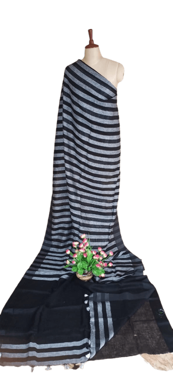 PURE LINEN SAREE SILK ZONE
