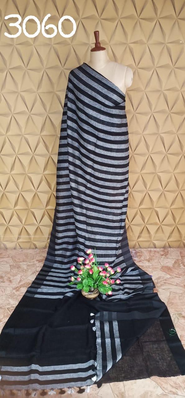 PURE LINEN SAREE SILK ZONE