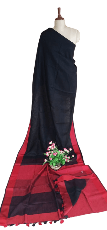 PURE LINEN SAREE SILK ZONE