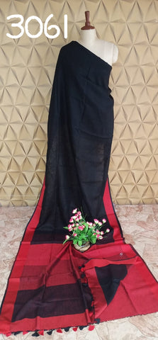 PURE LINEN SAREE SILK ZONE