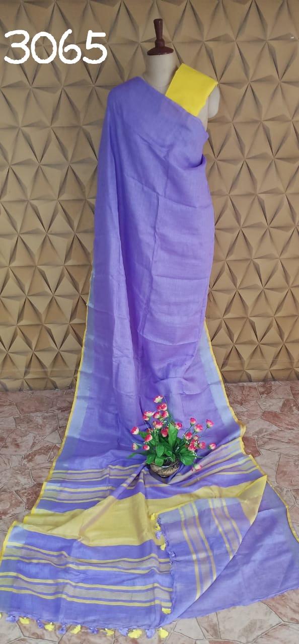 PURE LINEN SAREE SILK ZONE
