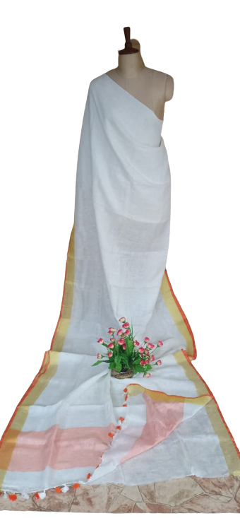 PURE LINEN SAREE SILK ZONE