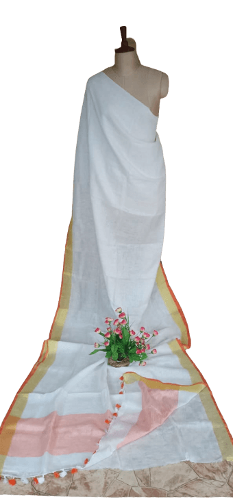 PURE LINEN SAREE SILK ZONE