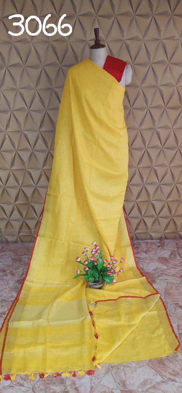 PURE LINEN SAREE SILK ZONE