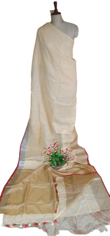 PURE LINEN SAREE SILK ZONE