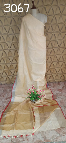 PURE LINEN SAREE SILK ZONE