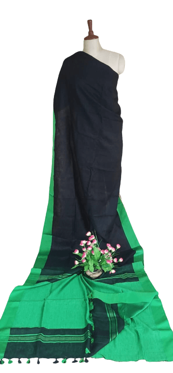 PURE LINEN SAREE SILK ZONE