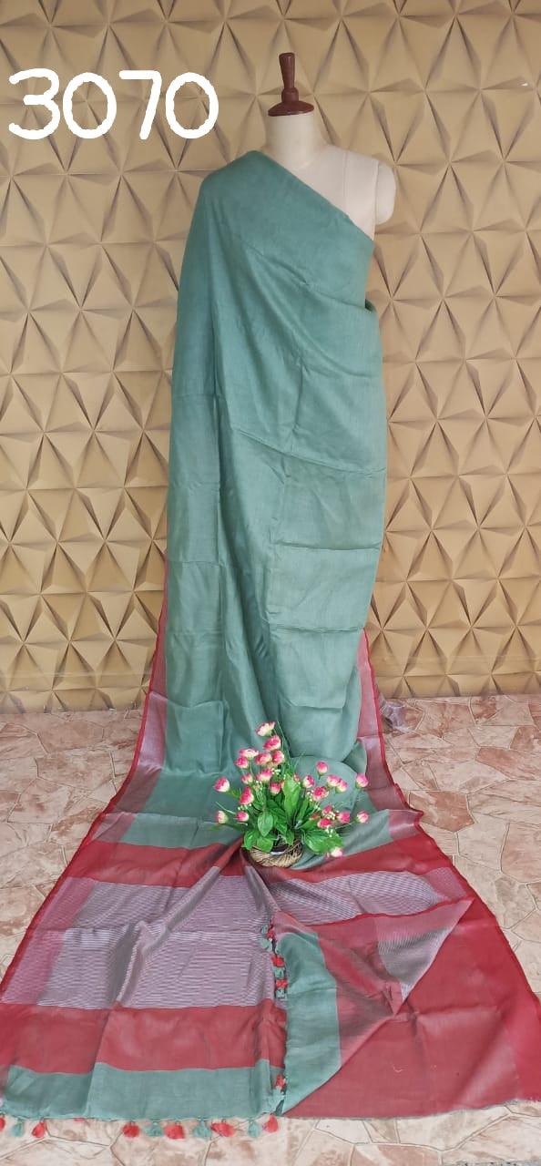 PURE LINEN SAREE SILK ZONE