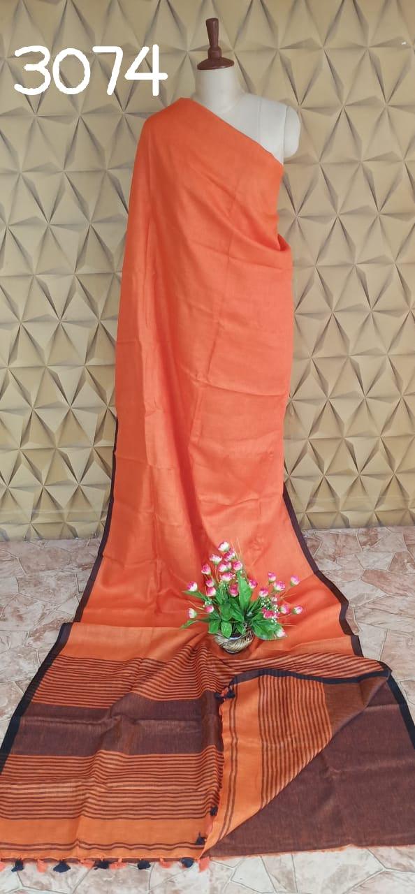 PURE LINEN SAREE SILK ZONE