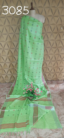 TISHU LINEN BUTA SAREE SILK ZONE