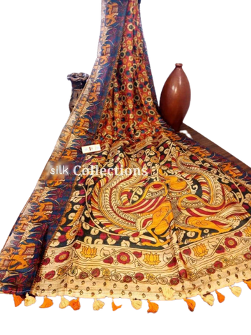 Handloom tussur silk digital print saree SILK ZONE