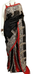 Pure Tussar Silk print saree