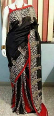 Pure Tussar Silk print saree