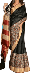 Pure Tussar Silk print saree