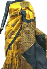 Pure Tussar Silk print saree