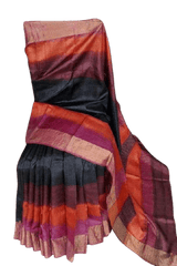 Pure Tussar Silk print saree