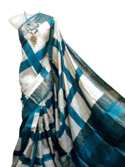 Pure Tussar Silk print saree