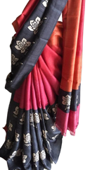 Pure Tussar Silk print saree