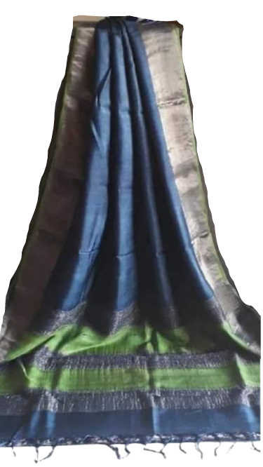 Pure Tussar Silk print saree