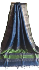 Pure Tussar Silk print saree