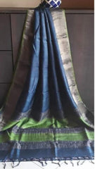 Pure Tussar Silk print saree