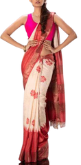 Pure Tussar Silk print saree