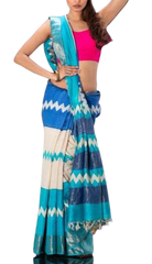 Pure Tussar Silk print saree