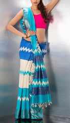 Pure Tussar Silk print saree