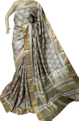 Pure Tussar Silk print saree