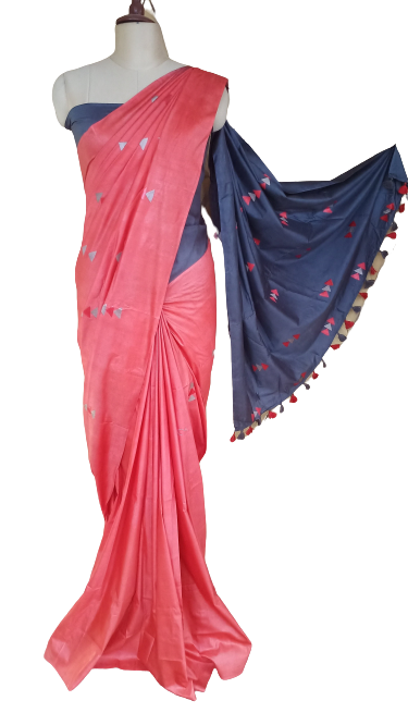 Soft silk embroidery saree SILK ZONE