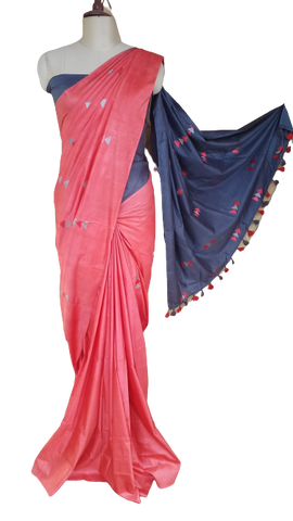 Soft silk embroidery saree SILK ZONE