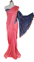 Soft silk embroidery saree SILK ZONE