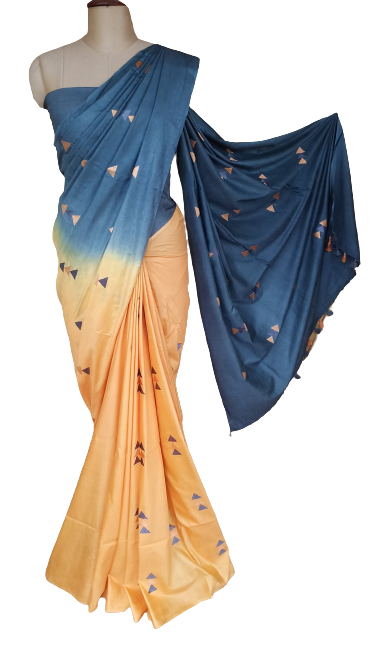 Soft silk embroidery saree SILK ZONE