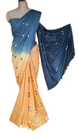 Soft silk embroidery saree SILK ZONE