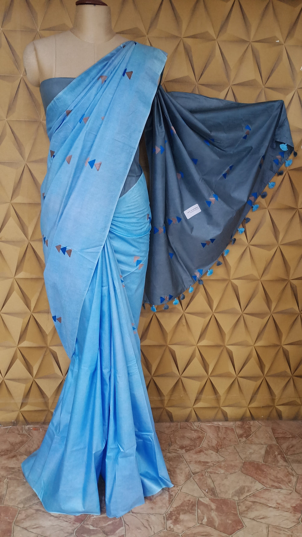 Soft silk embroidery saree SILK ZONE