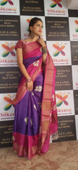 Pure Tussar Silk print saree
