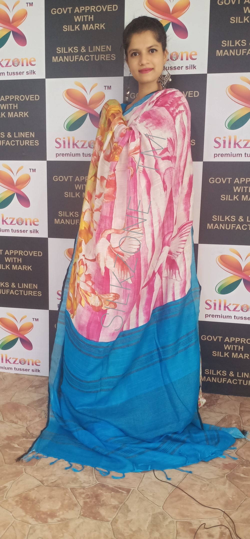 Citton Linen Saree SILK ZONE