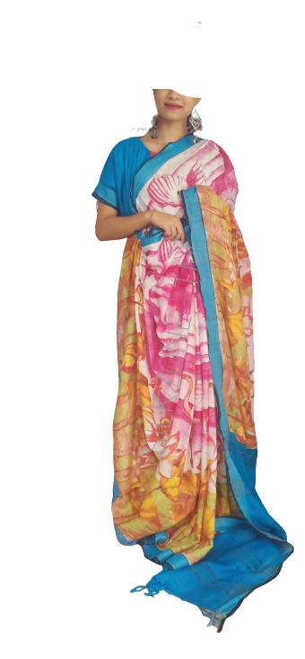 Citton Linen Saree SILK ZONE