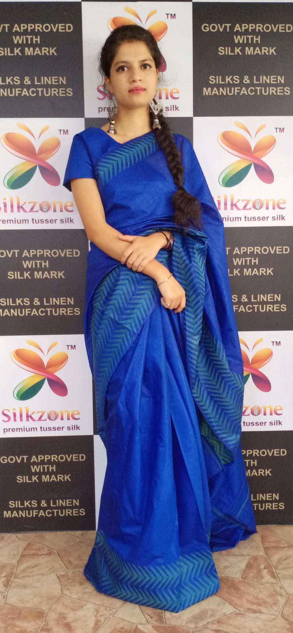 Soft silk jacquard border saree SILK ZONE