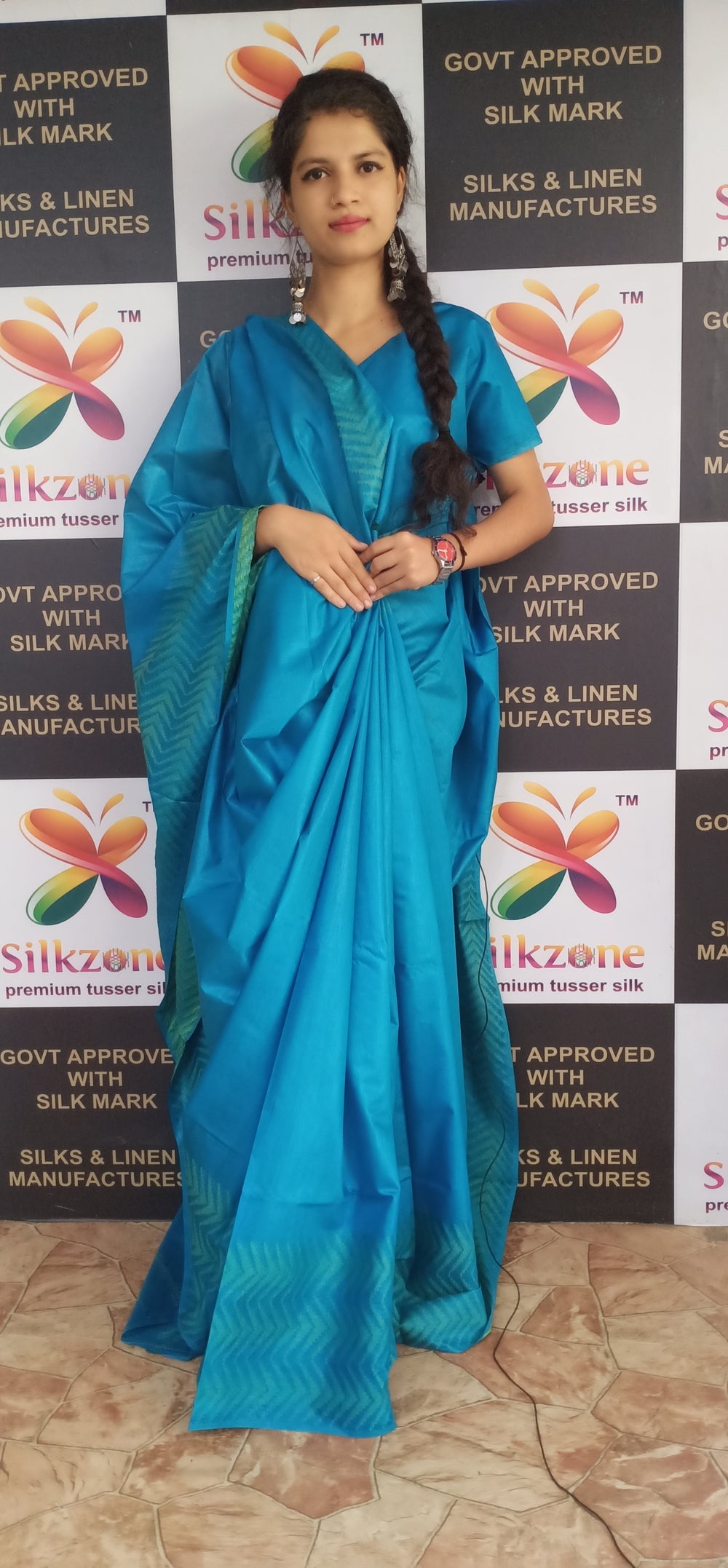 Soft silk jacquard border saree SILK ZONE