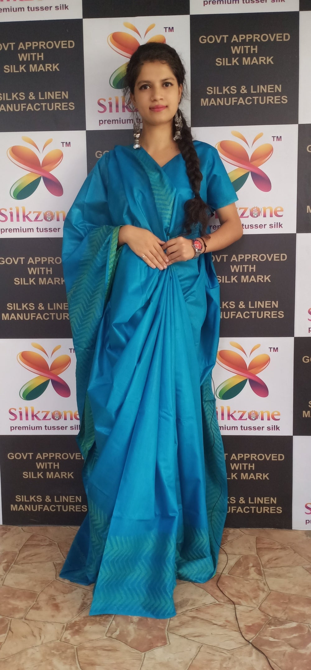 Soft silk jacqurad border saree SILK ZONE