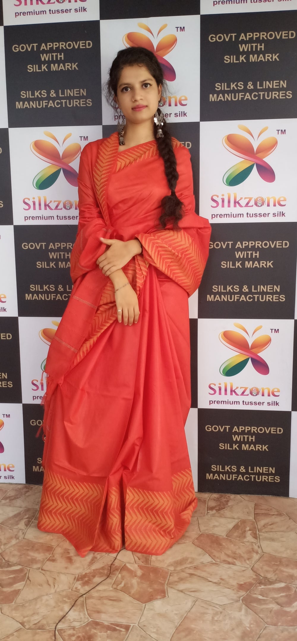 Soft silk jacquard border saree SILK ZONE