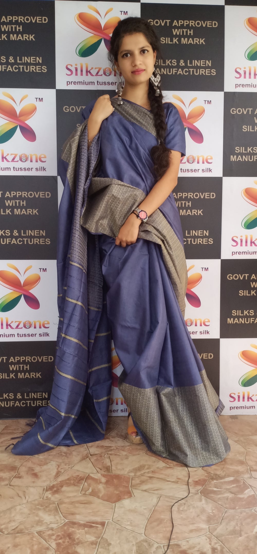 Soft silk jacquard border saree SILK ZONE
