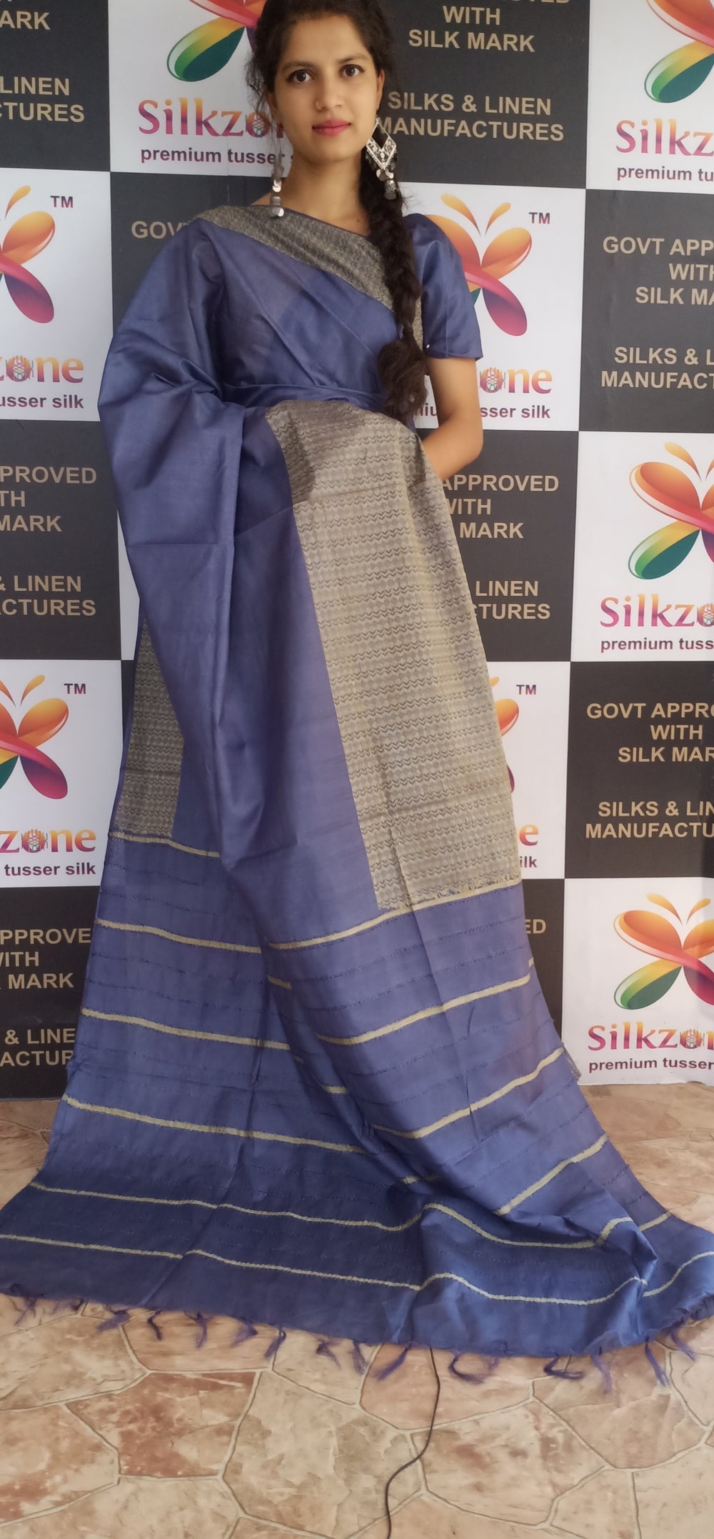 Soft silk jacquard border saree SILK ZONE