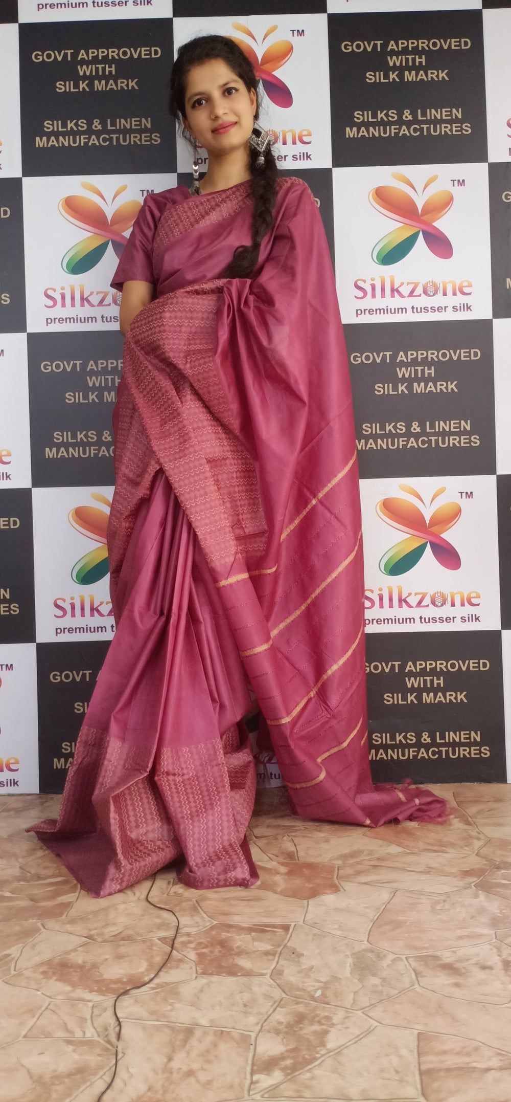 Soft silk jacquard border saree SILK ZONE