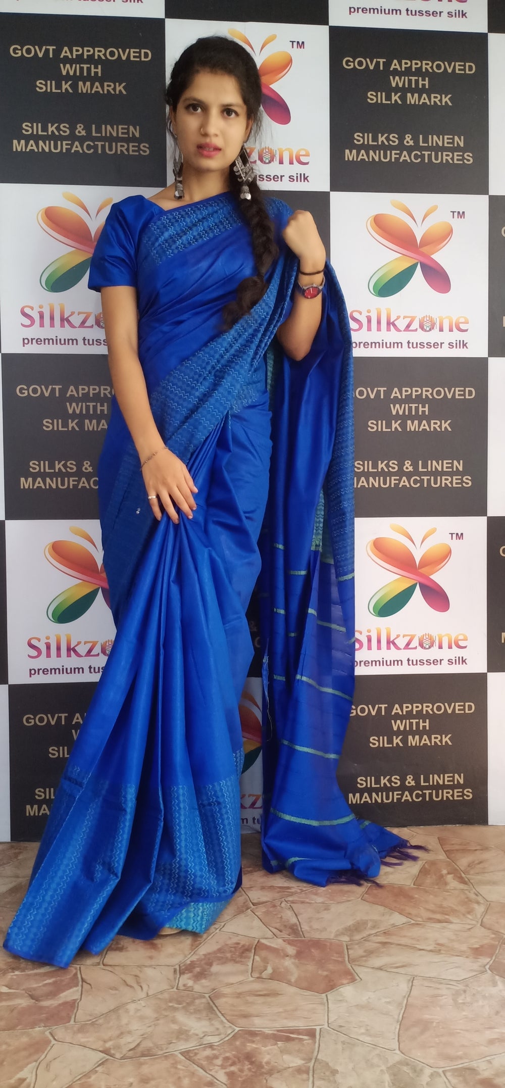 Soft silk jacquard border saree SILK ZONE