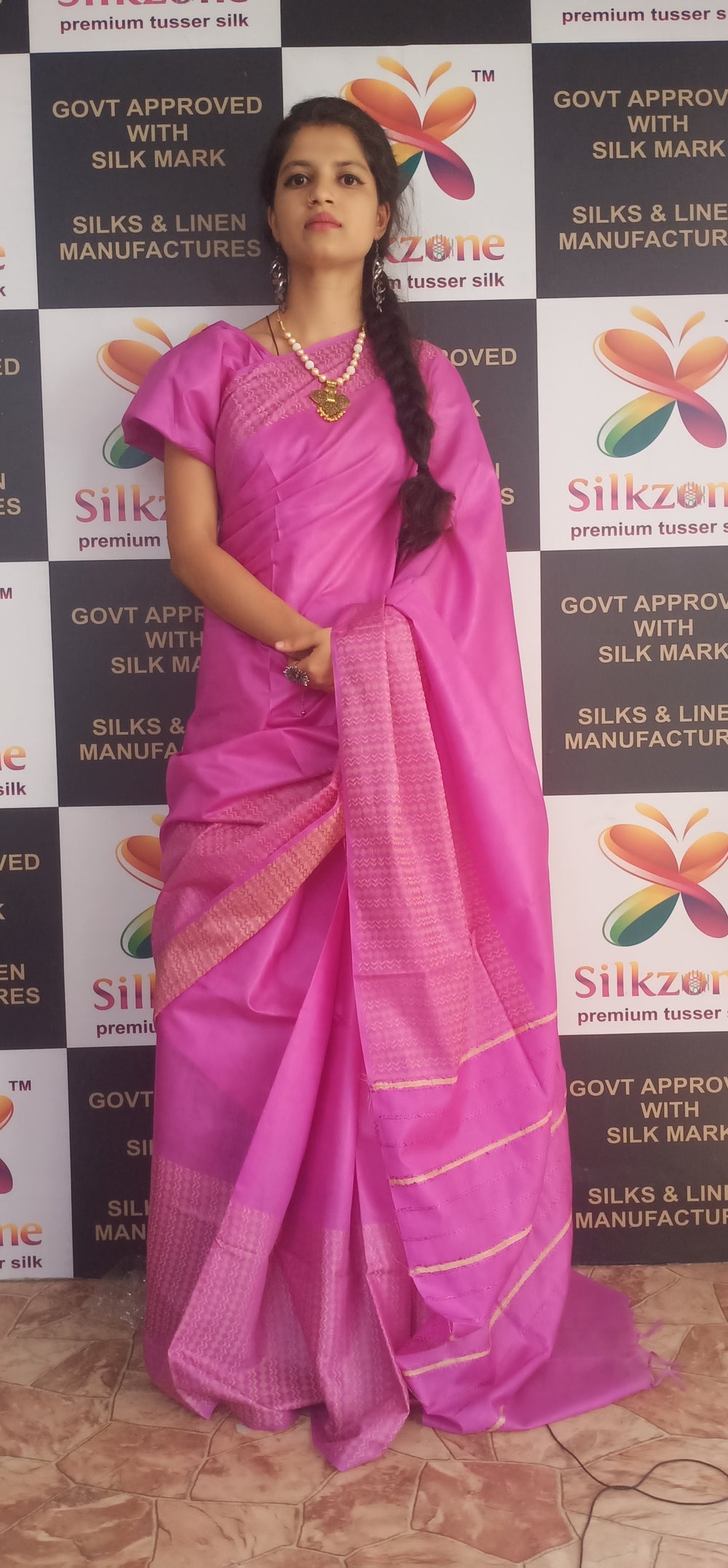 Soft silk jacquard border saree SILK ZONE