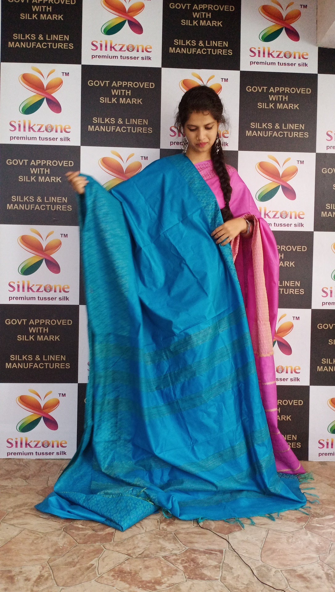 Soft silk jacquard border saree SILK ZONE