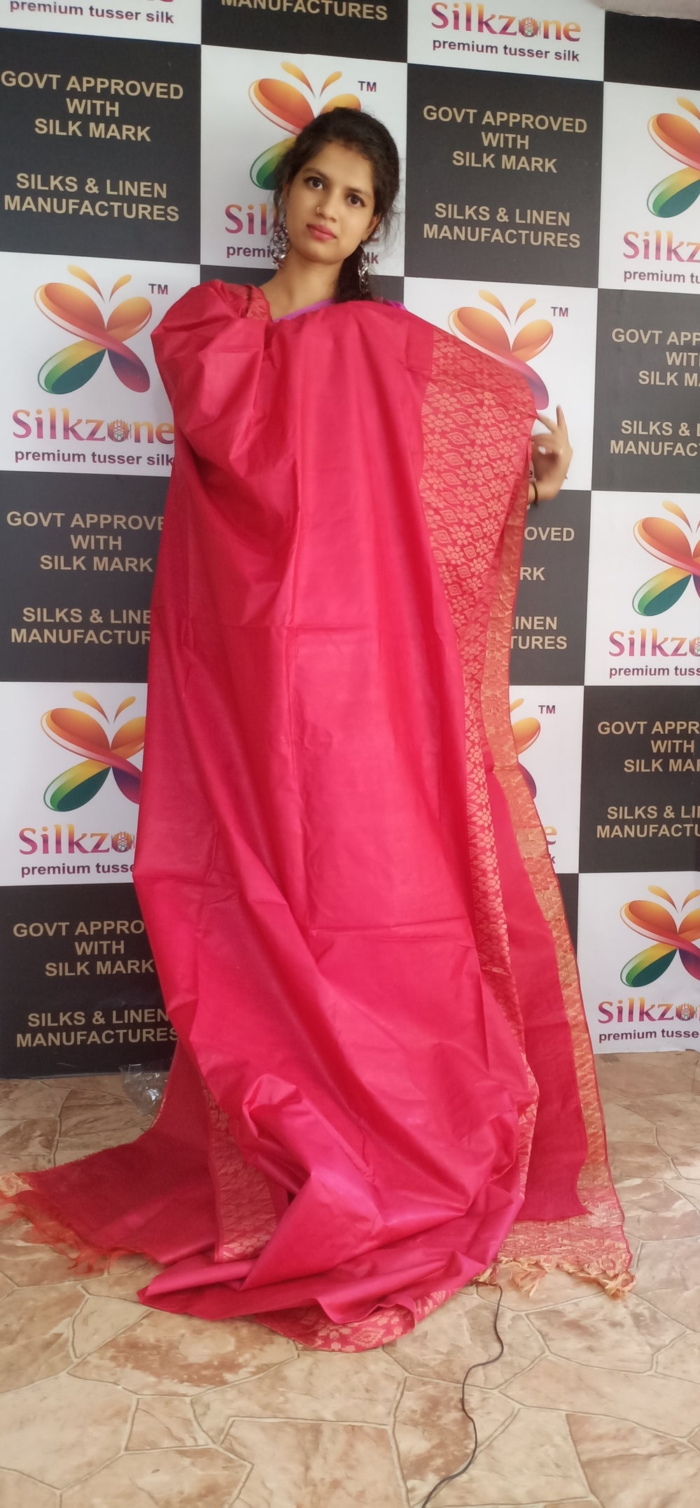 Soft silk jacquard border saree SILK ZONE